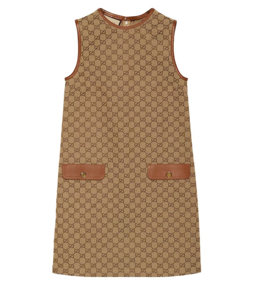 Платье Gucci из канваса GG, 3 600 долларов