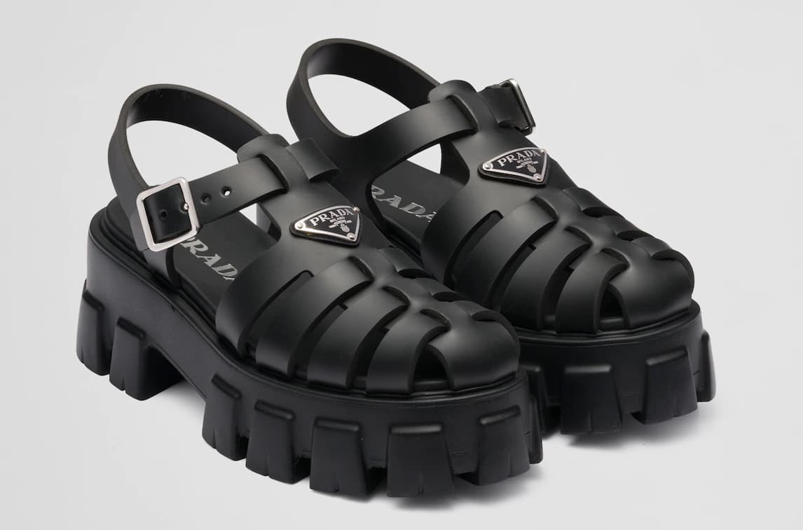 Сандалии Prada из пенорезины