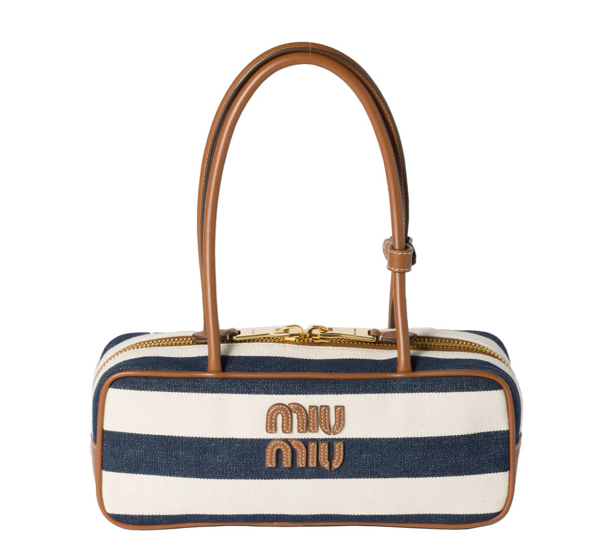 Сумка Miu Miu Beau из канваса и кожи, 3 100 долларов
