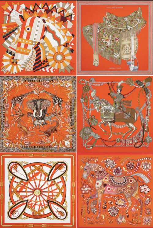 Оранжевая цветовая гамма коллекции Hermès весна-лето 2021. Композиция — фото 1