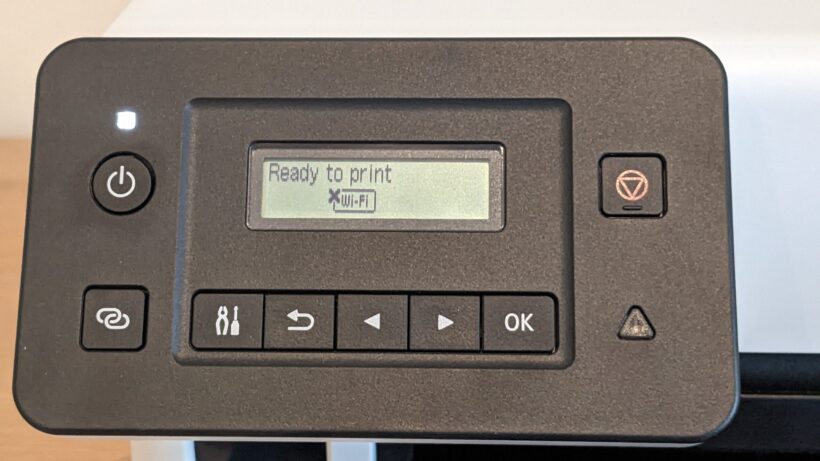 Панель управления принтера Canon MAXIFY GX5050