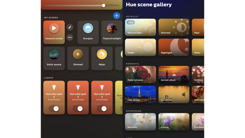 Сцены Philips Hue