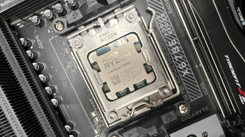Процессор AMD Ryzen 7 7700X в нашем тестовом ПК