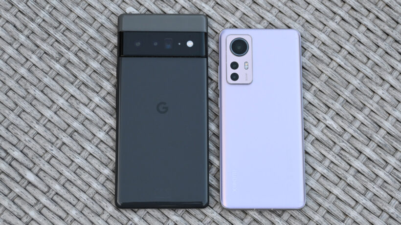 Xiaomi 12 рядом с Pixel 6 Pro