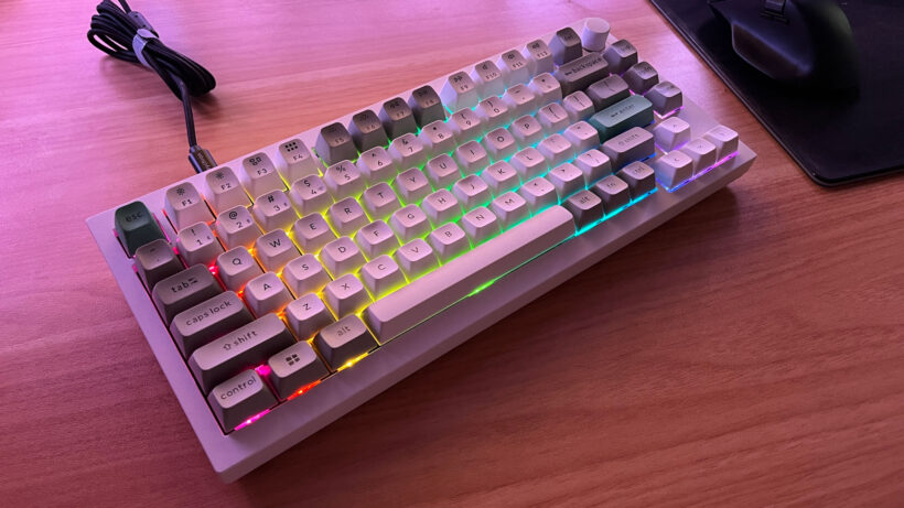 Эффекты RGB-подсветки клавиатуры Keychron Q1 Max.
