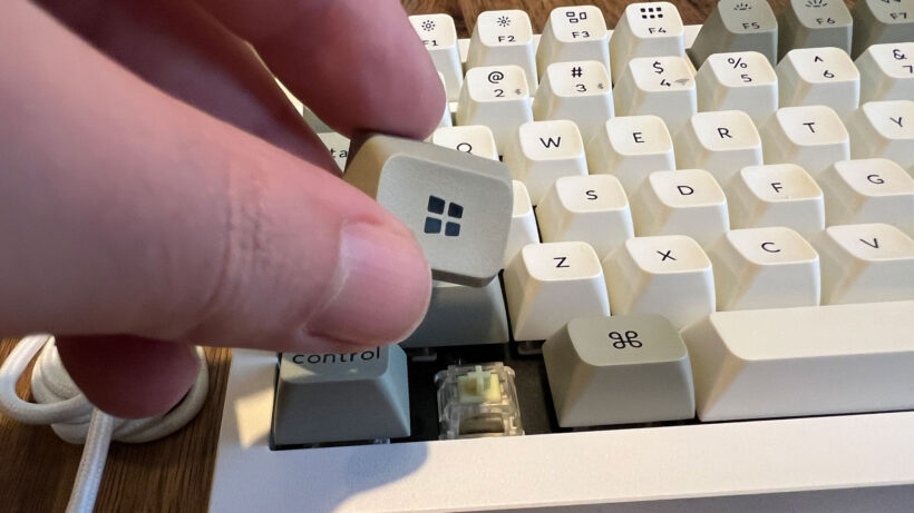 Замена клавиш MacOS на клавиши Windows на клавиатуре Keychron Q1 Max.