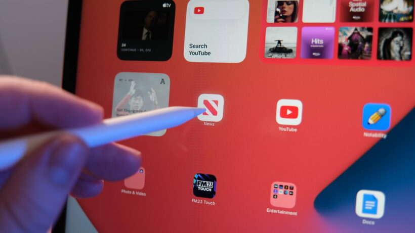Использование Apple Pencil с iPad Pro на базе M2