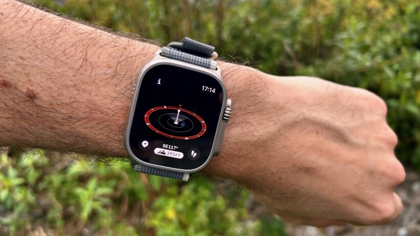 Передний компас Apple Watch Ultra 2