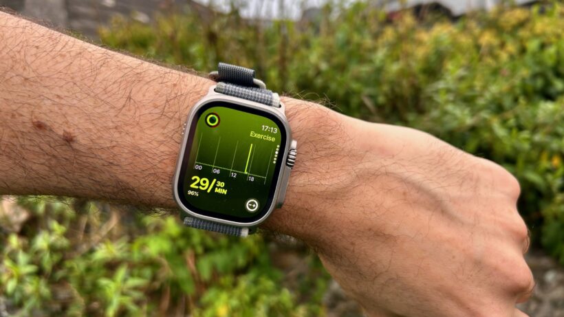 Apple Watch Ultra 2: упражнения на переднюю часть тела