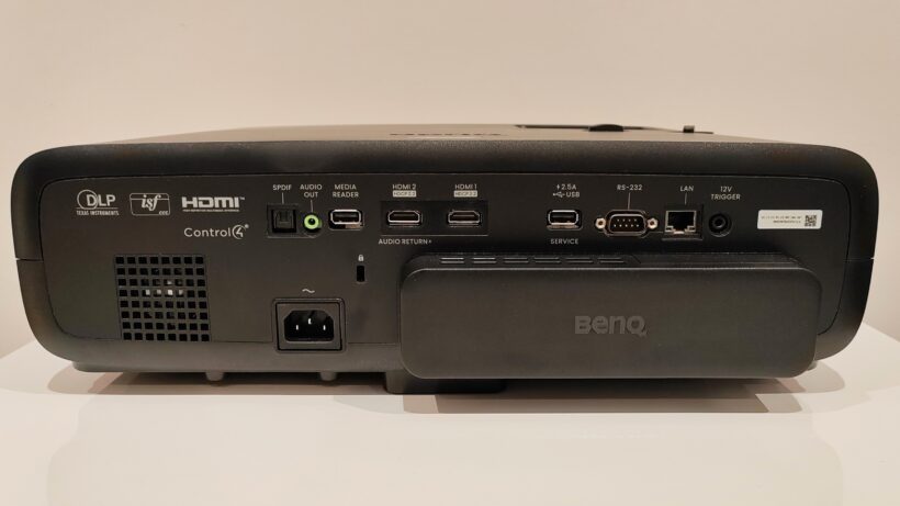 Разъемы на задней панели BenQ W4000i