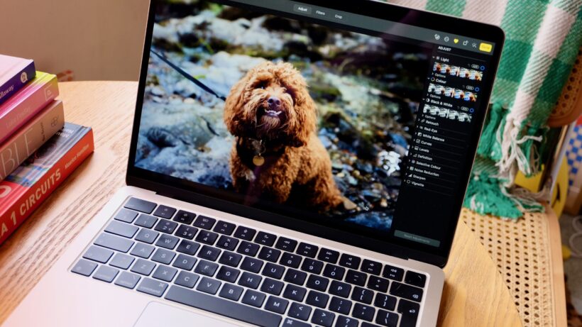Редактирование фотографий на MacBook Air с чипом M3