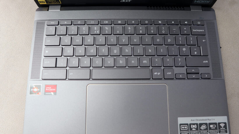 Клавиатура и трекпад — Acer Chromebook Plus 514