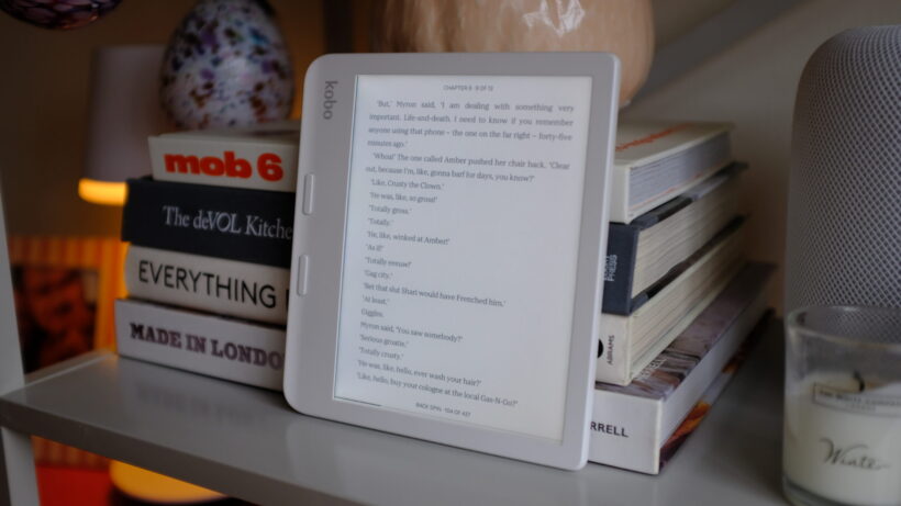 Kobo Libra Colour: текст на передней обложке