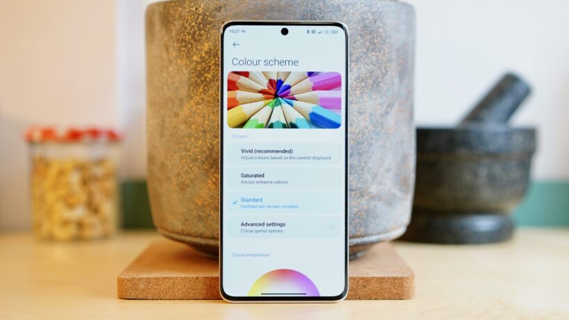 Меню цветовых схем Redmi Note 13 Pro Plus 5G